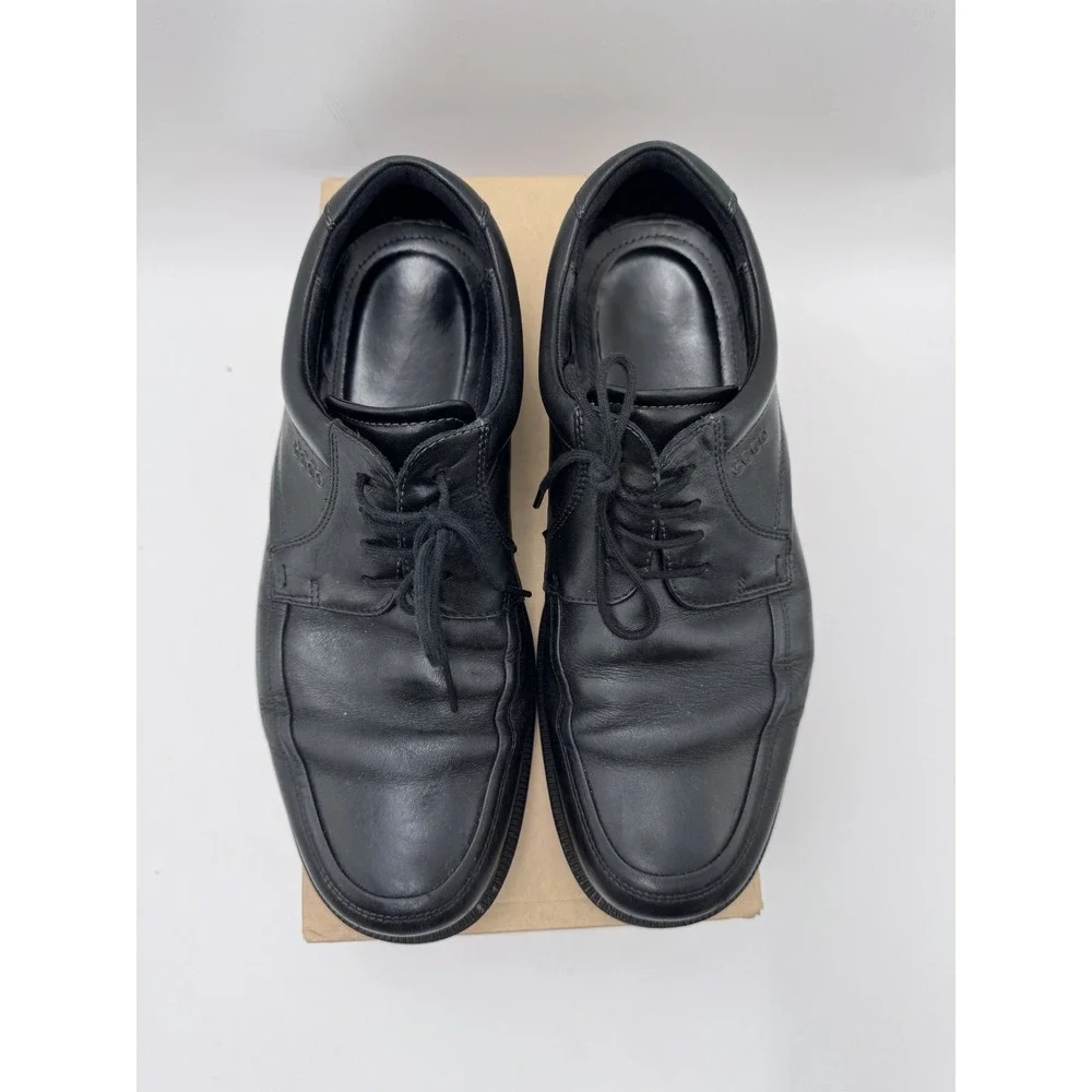 ECCO Men's New Jersey Cap Toe Tie Shoes, Black S9-91/2 S827